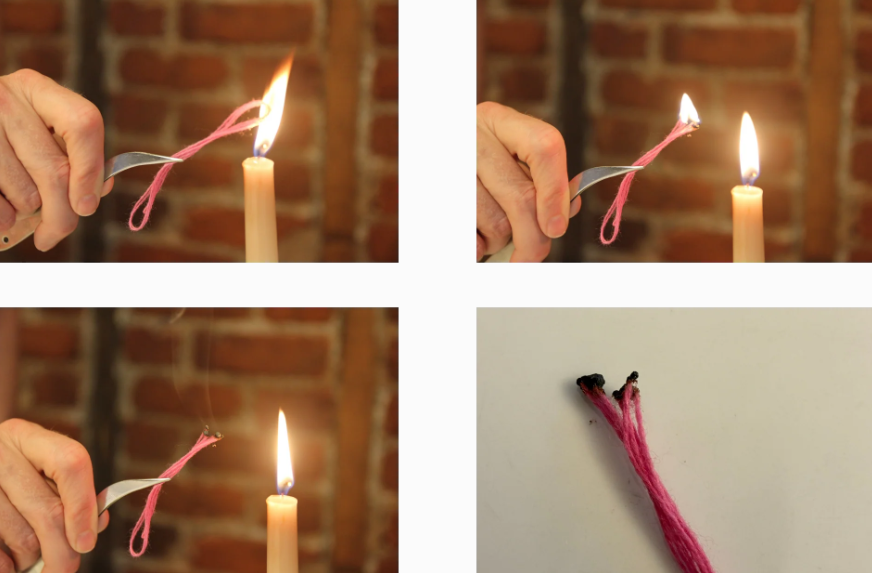 Fiber Burn Test Guide: How to Identify Yarn by Burning